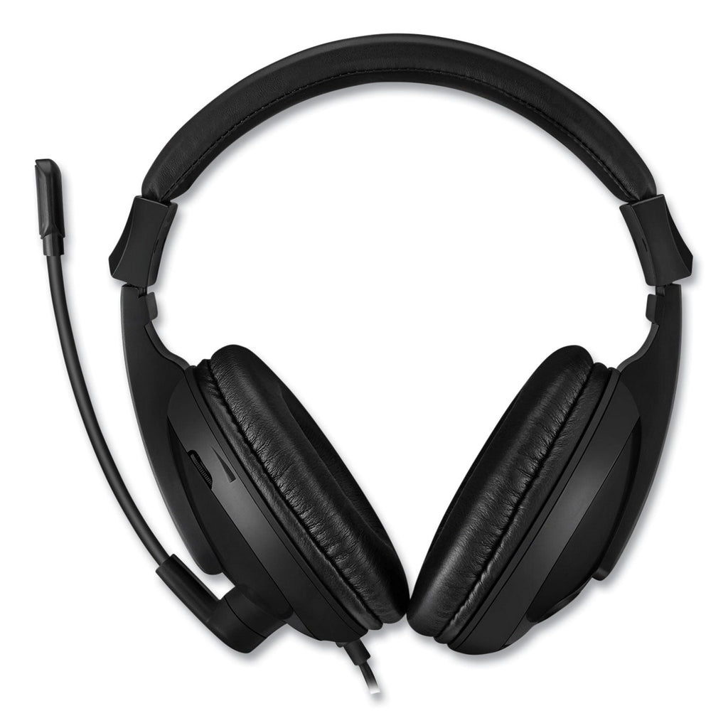 Adesso Xtream H5U Stereo Multimedia Headset with Mic, Binaural Over the Head, Black
