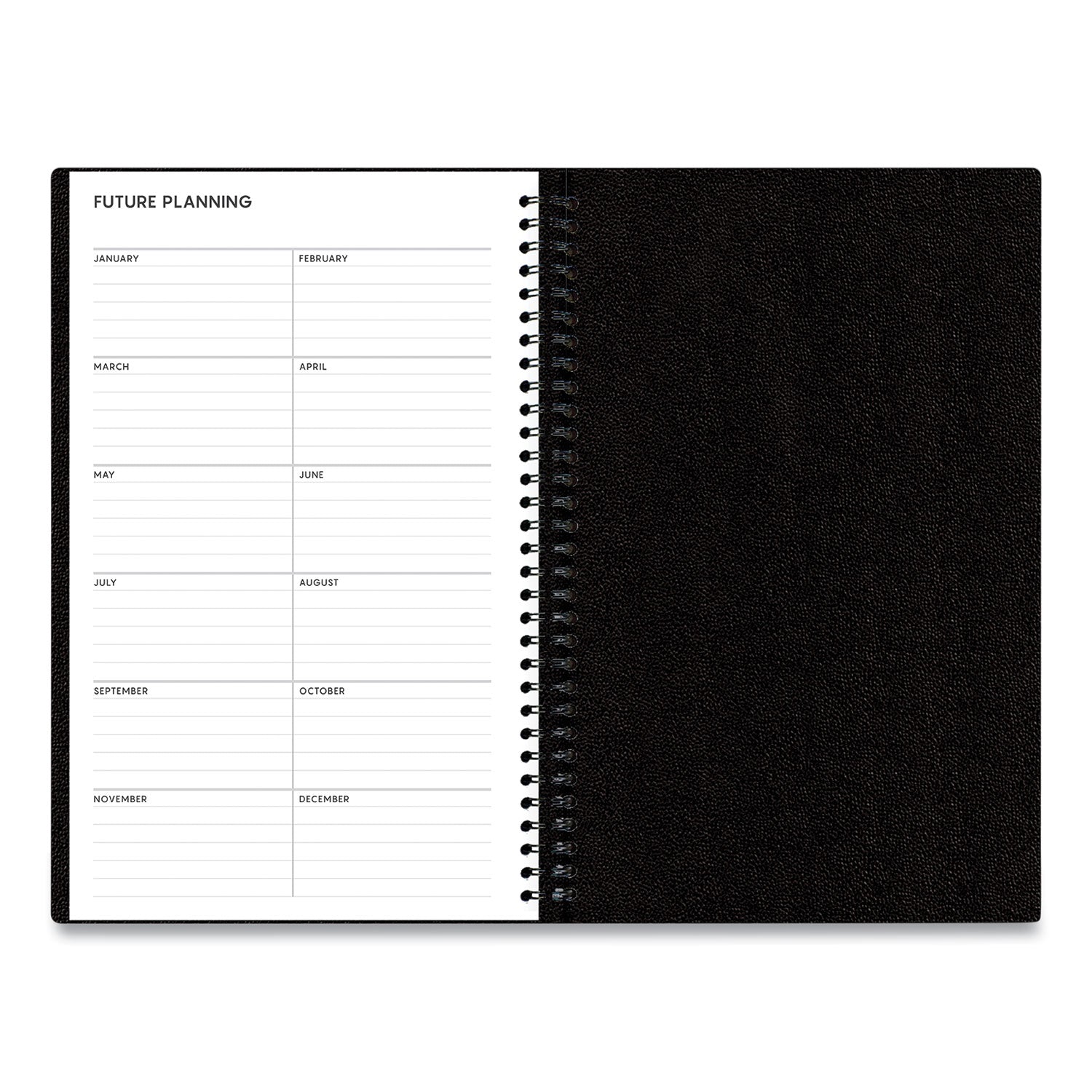 Blue Sky Aligned Daily Appointment Planner, 8 x 5, Black Cover, 12-Month (Jan to Dec): 2023