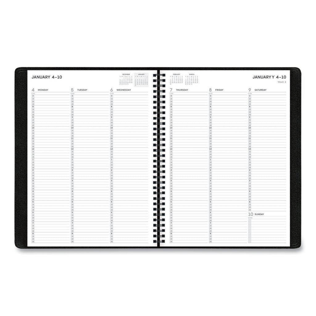 Blue Sky Aligned Weekly Appointment Planner, 11 x 8.25, Black Cover, 12-Month (Jan to Dec): 2023