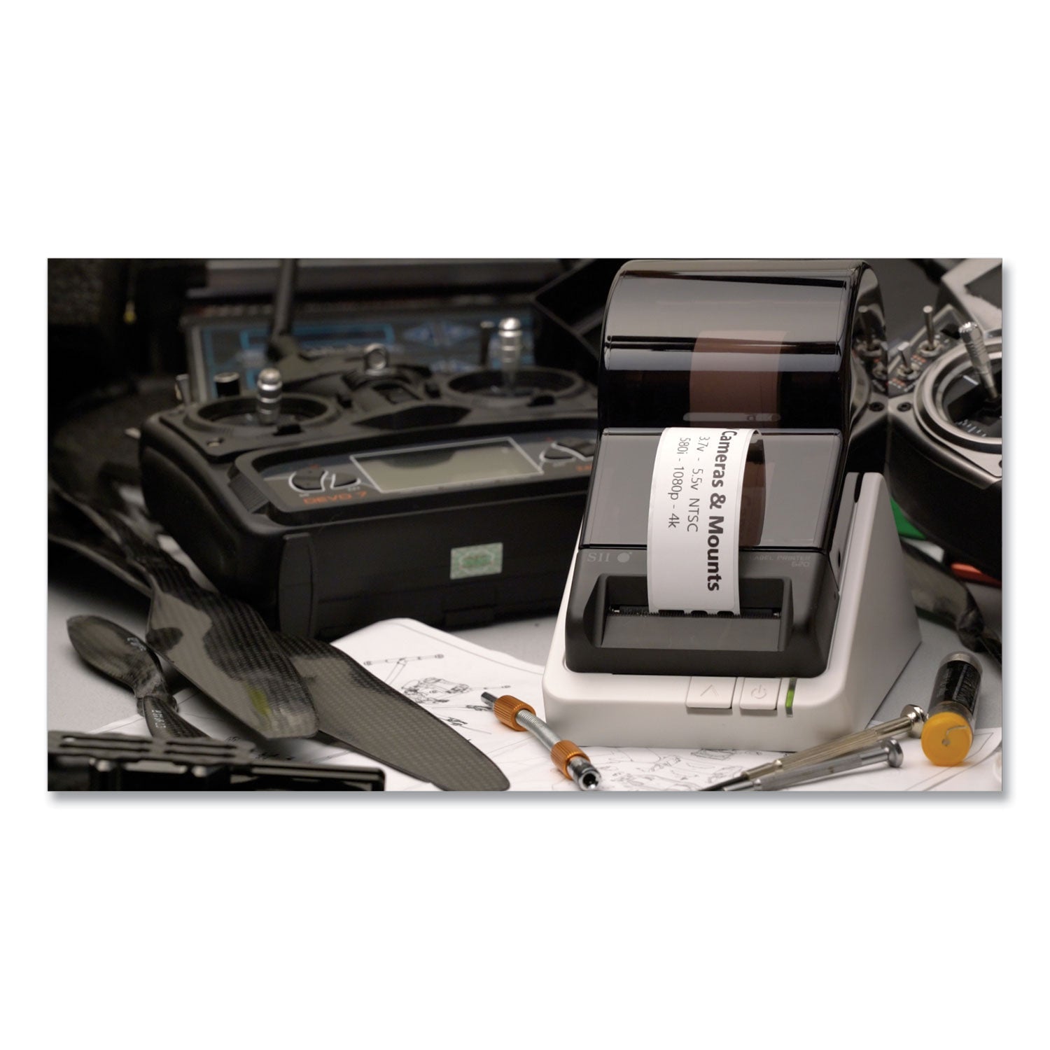 Seiko SLP-2RLH Self-Adhesive Address Labels, 1.12" x 3.5", White, 260 Labels/Roll, 2 Rolls/Box