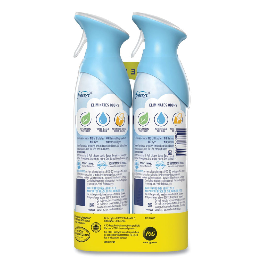 Febreze AIR, Linen and Sky, 8.8 oz Aerosol Spray, 2/Pack, 6 Pack/Carton