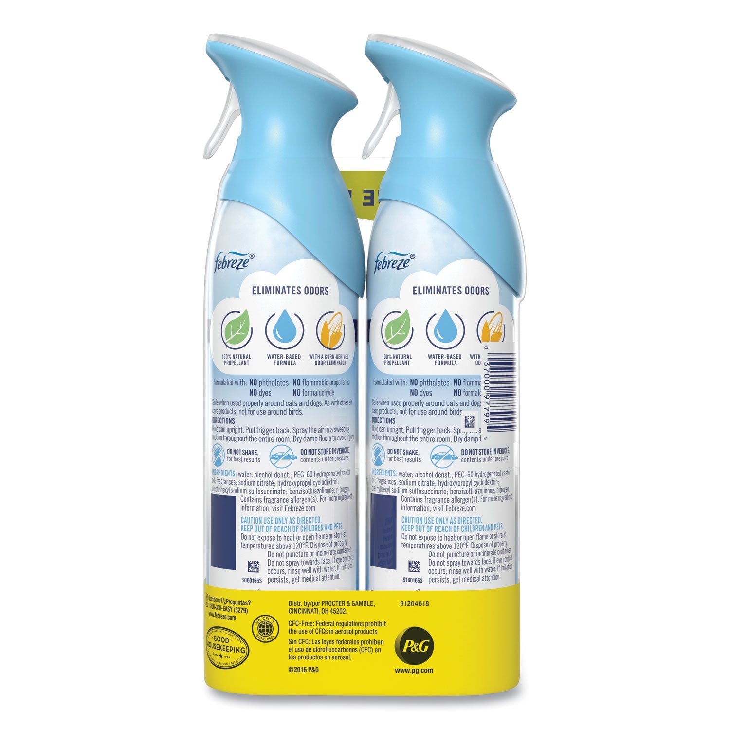 Febreze AIR, Linen and Sky, 8.8 oz Aerosol Spray, 2/Pack, 6 Pack/Carton