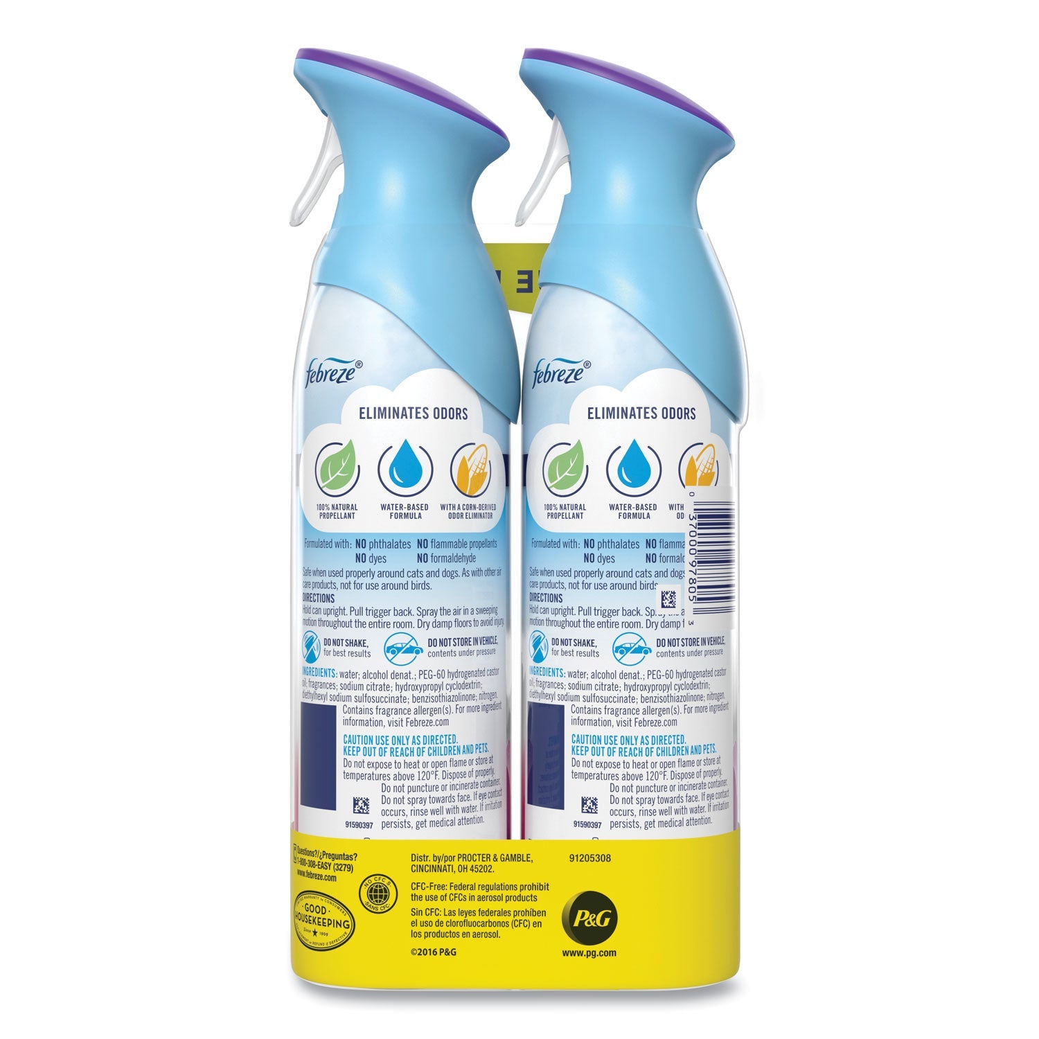 Febreze AIR, Spring and Renewal, 8.8 oz Aerosol Spray, 2/Pack