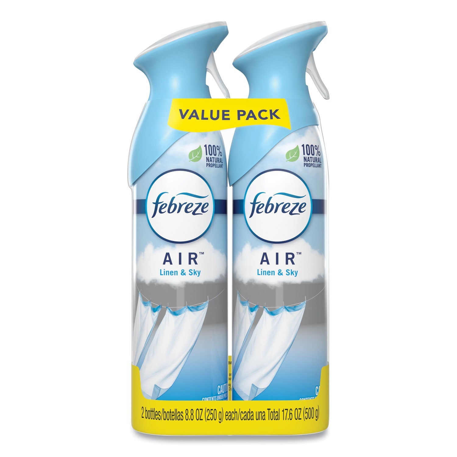 Febreze AIR, Linen and Sky, 8.8 oz Aerosol Spray, 2/Pack