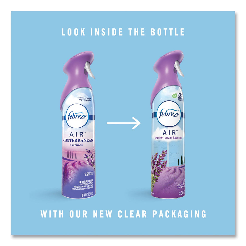 Febreze AIR, Mediterranean Lavender, 8.8 oz Aerosol Spray, 6/Carton