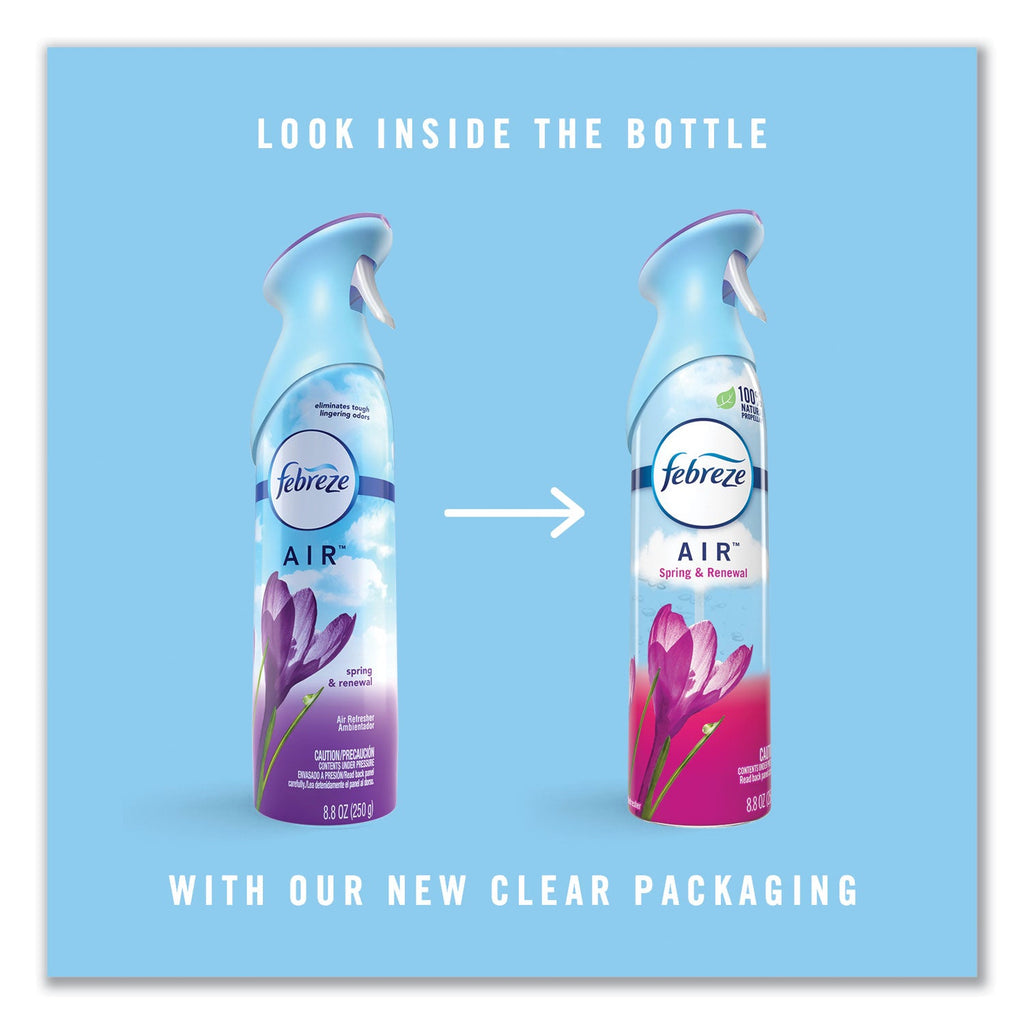 Febreze AIR, Spring and Renewal, 8.8 oz Aerosol Spray, 2/Pack, 6 Pack/Carton