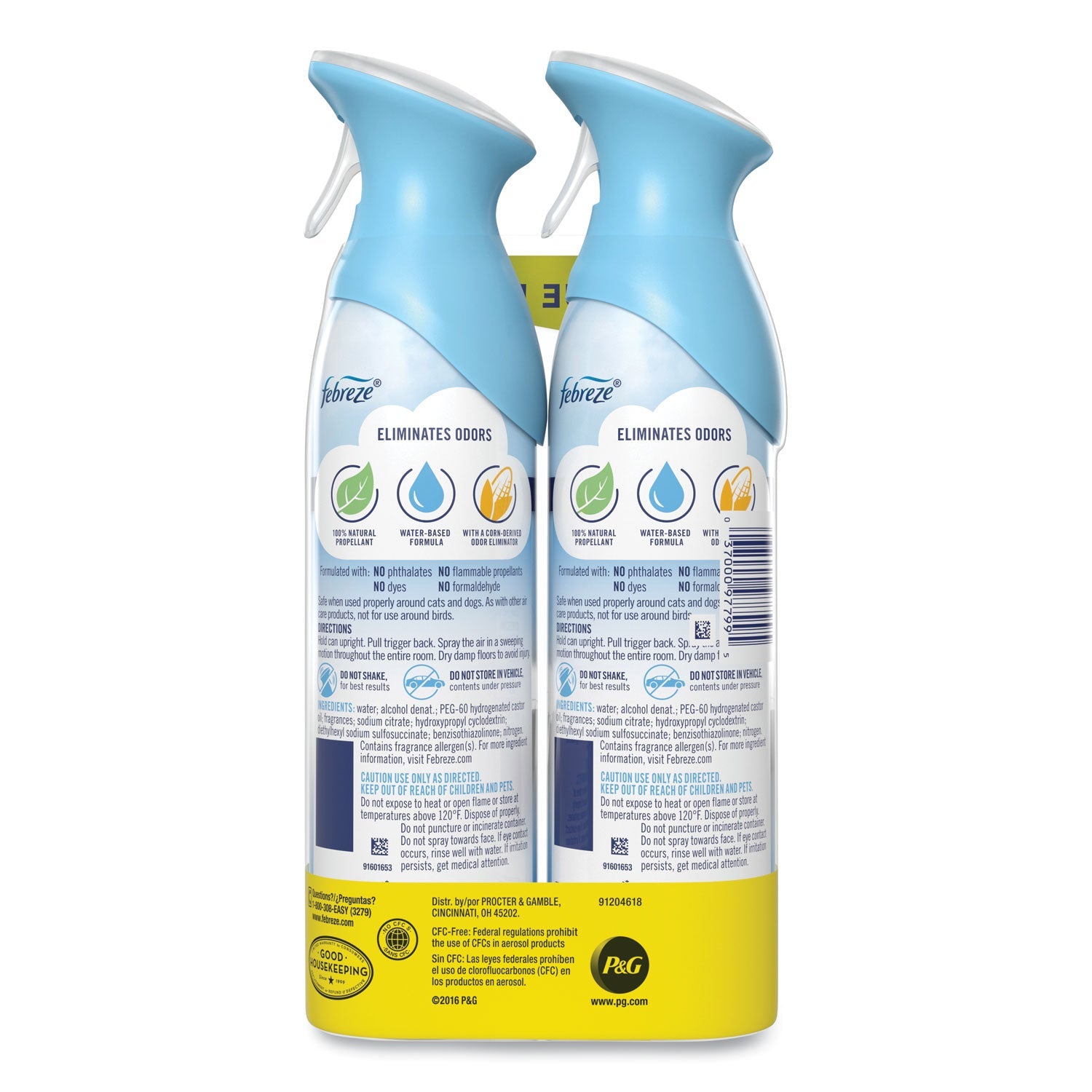 Febreze AIR, Linen and Sky, 8.8 oz Aerosol Spray, 2/Pack
