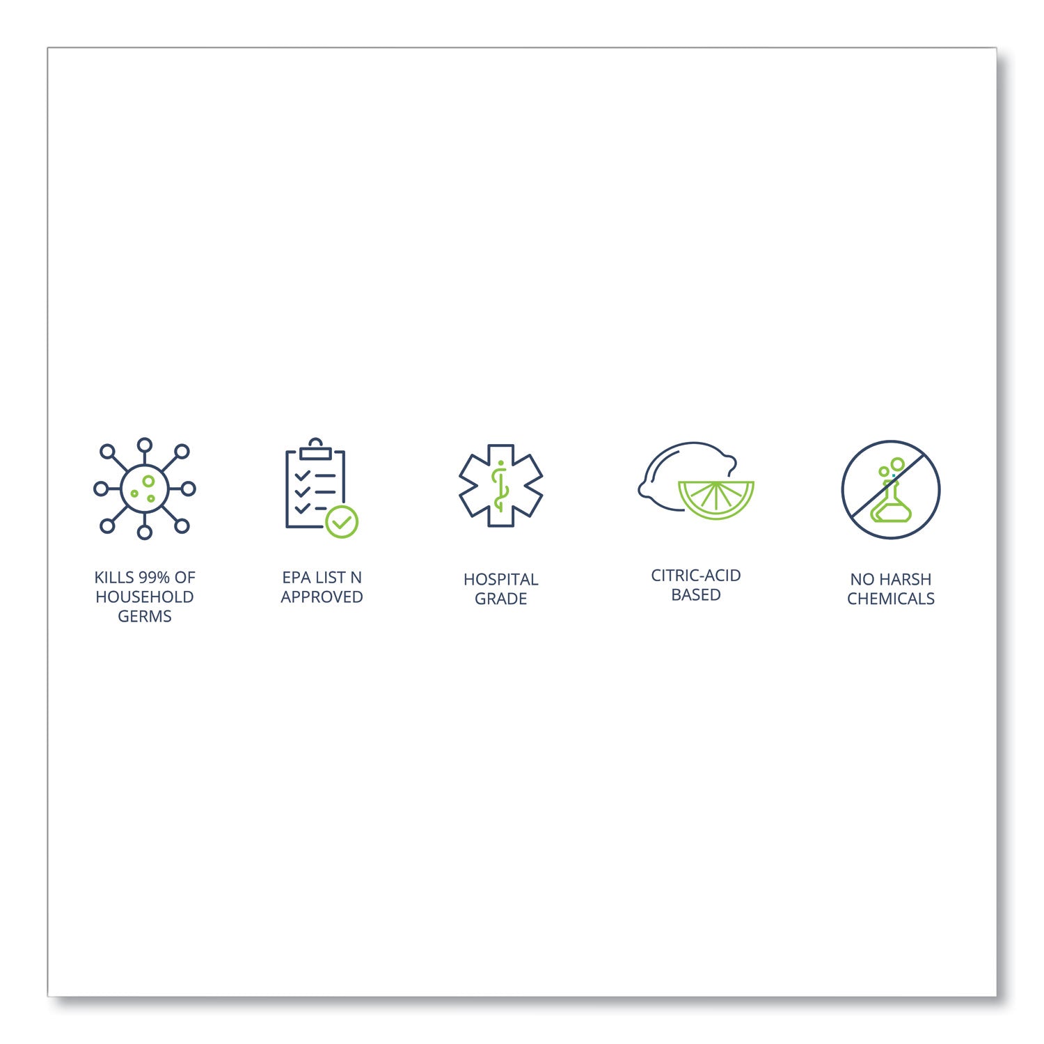Wexford Labs CleanCide Disinfecting Wipes, 6.5 x 6, Fresh Scent, 160/Canister, 12 Canisters/Carton