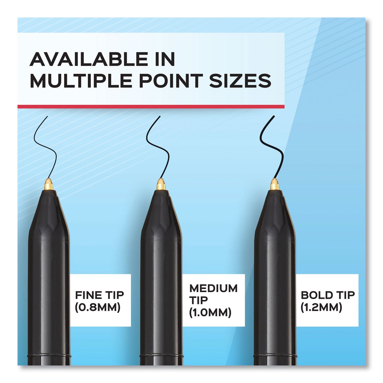 Paper Mate Write Bros. Ballpoint Pen, Stick, Fine 0.8 mm, Blue Ink, Blue Barrel, Dozen