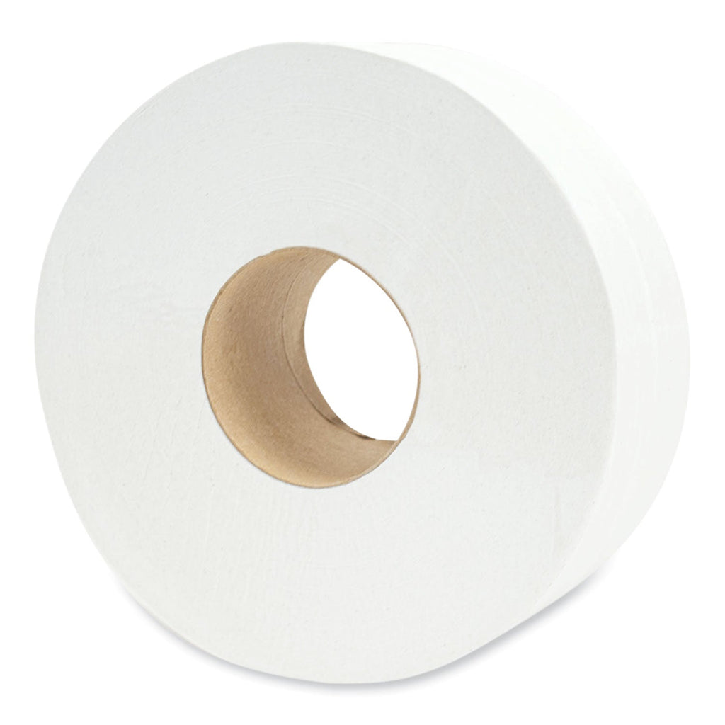 Morcon Tissue Jumbo Bath Tissue, Septic Safe, 2-Ply, White, 3.3" x 1,000 ft, 12/Carton