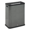 Rubbermaid Elevate Decorative Refuse Container, Landfill, 23 gal, 25.14 x 12.8 x 31.5, Pearl Dark Gray