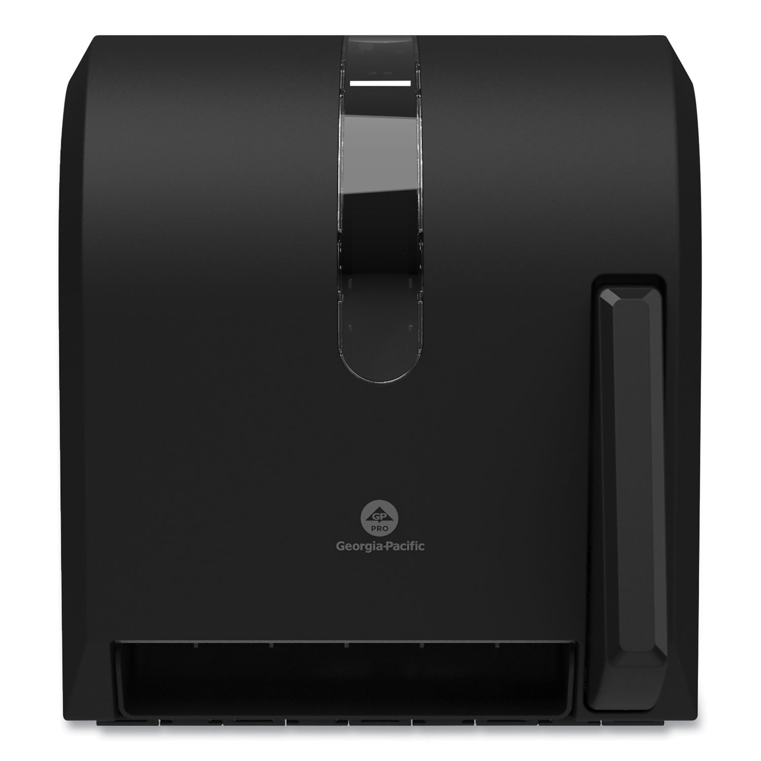 Georgia Pacific Hygienic Push-Paddle Roll Towel Dispenser, 13 x 10 x 14.4, Black
