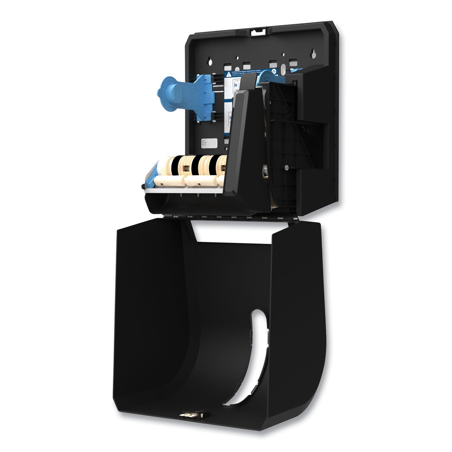 Georgia Pacific Hygienic Push-Paddle Roll Towel Dispenser, 13 x 10 x 14.4, Black
