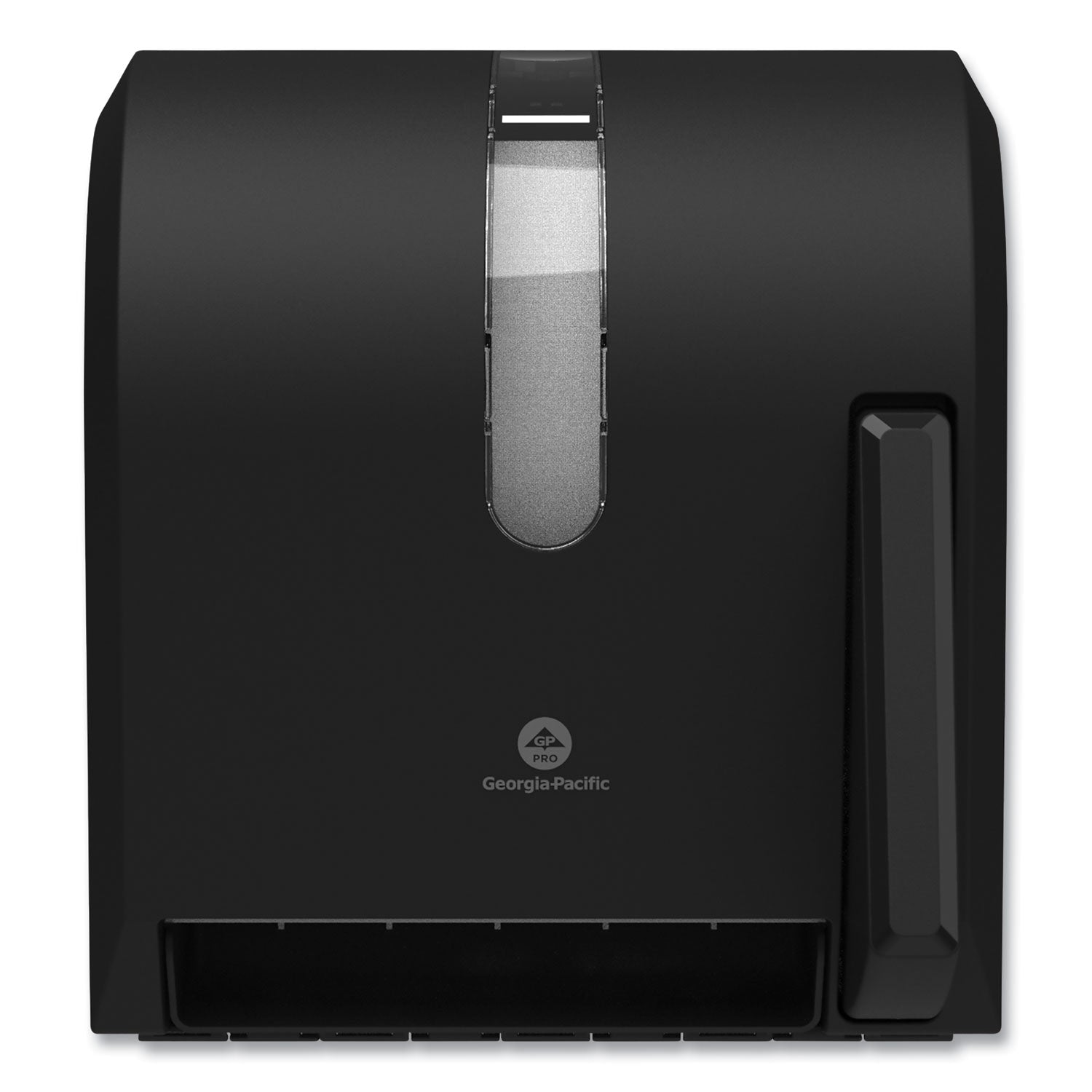 Georgia Pacific Hygienic Push-Paddle Roll Towel Dispenser, 13 x 10 x 14.4, Black