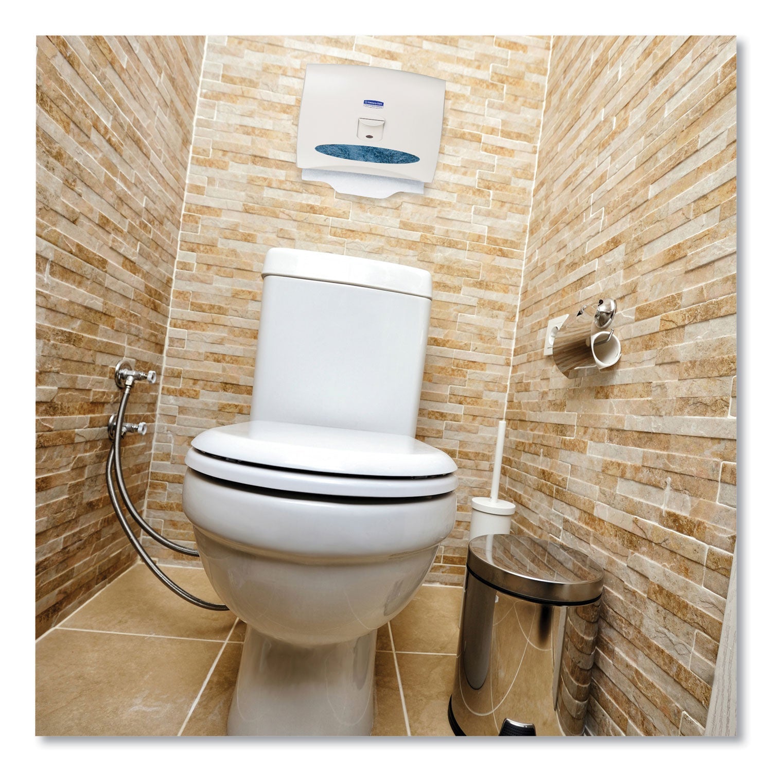 Scott Personal Seats Sanitary Toilet Seat Covers, 15 x 18, White, 125/Pack
