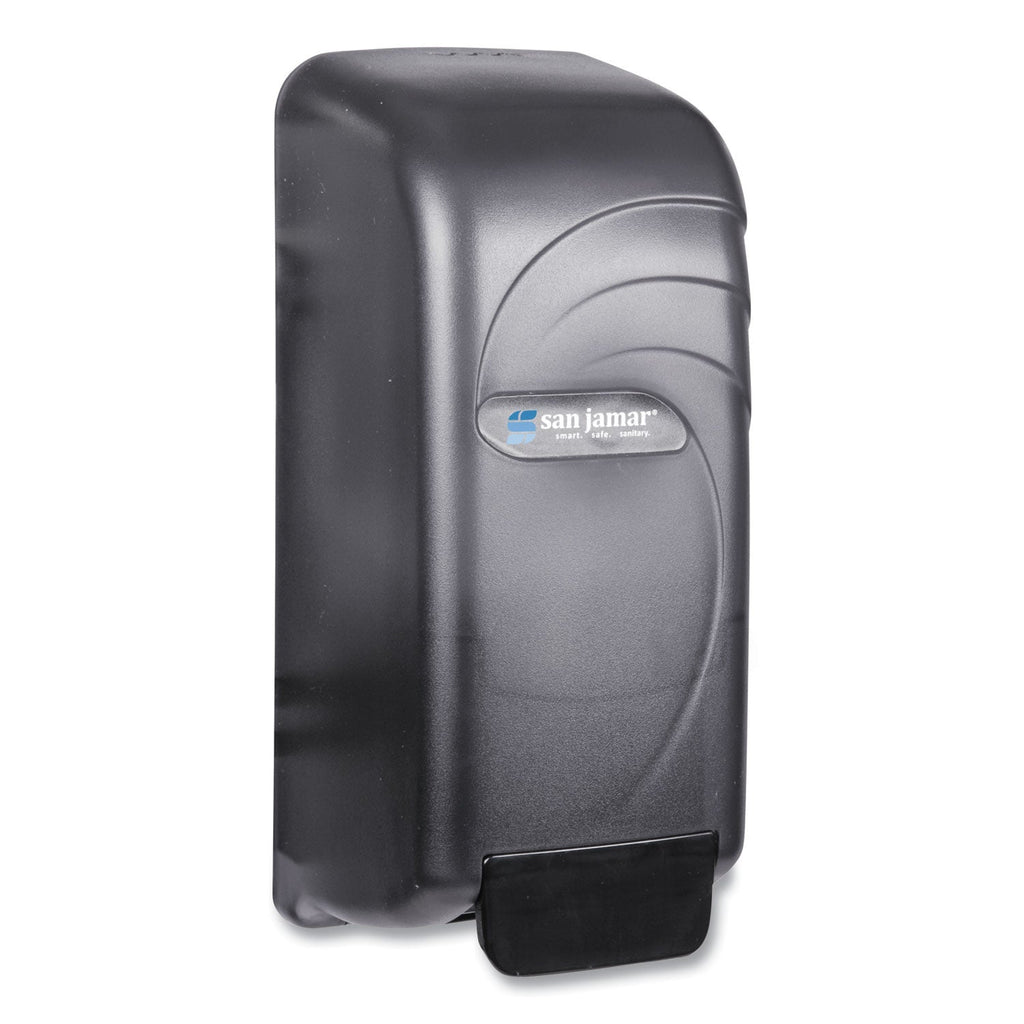 San Jamar Oceans Universal Liquid Soap Dispenser, 800 mL, 4.5 x 4.38 x 10.5, Black