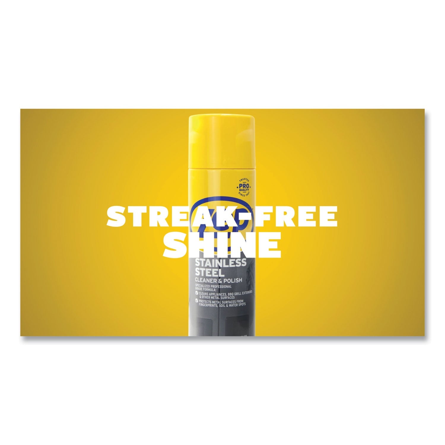 Zep Commercial Stainless Steel Polish, 14 oz Aerosol Spray