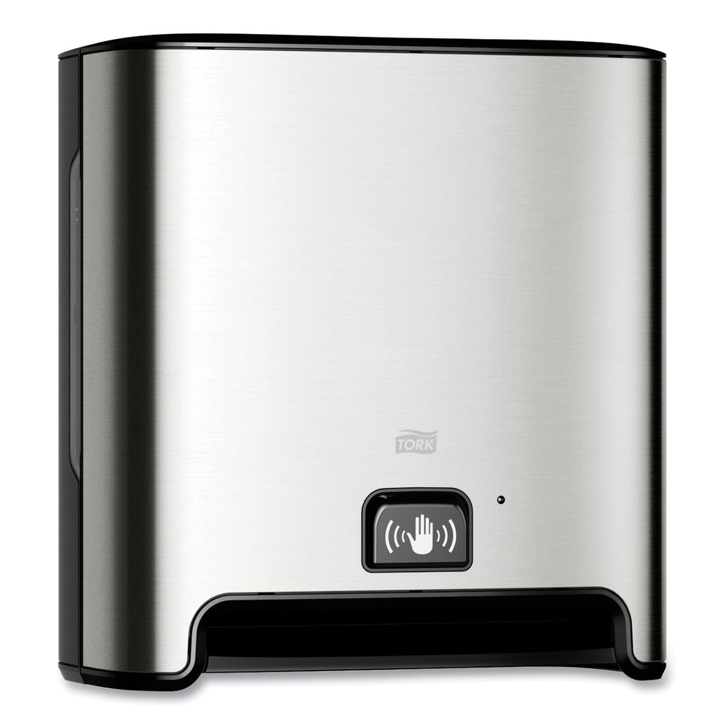 Tork Image Design Matic Hand Towel Roll Dispenser with Intuition Sensor, Wall Mount, 13.58 x 8.03 x 14.69, Stainless Steel