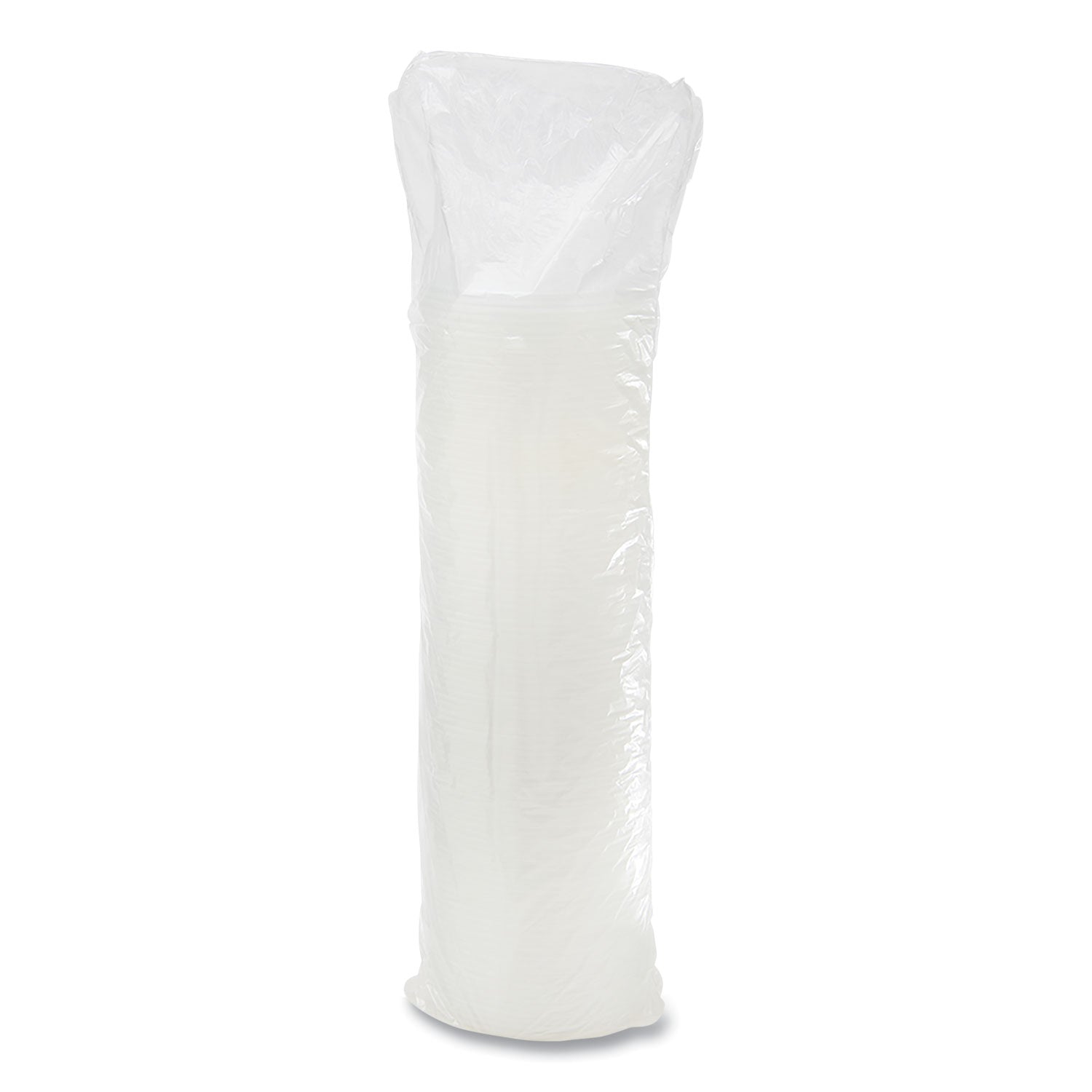 Dart Plastic Lids, Fits 12 oz to 24 oz Hot/Cold Foam Cups, Straw-Slot Lid, White, 100/Pack, 10 Packs/Carton
