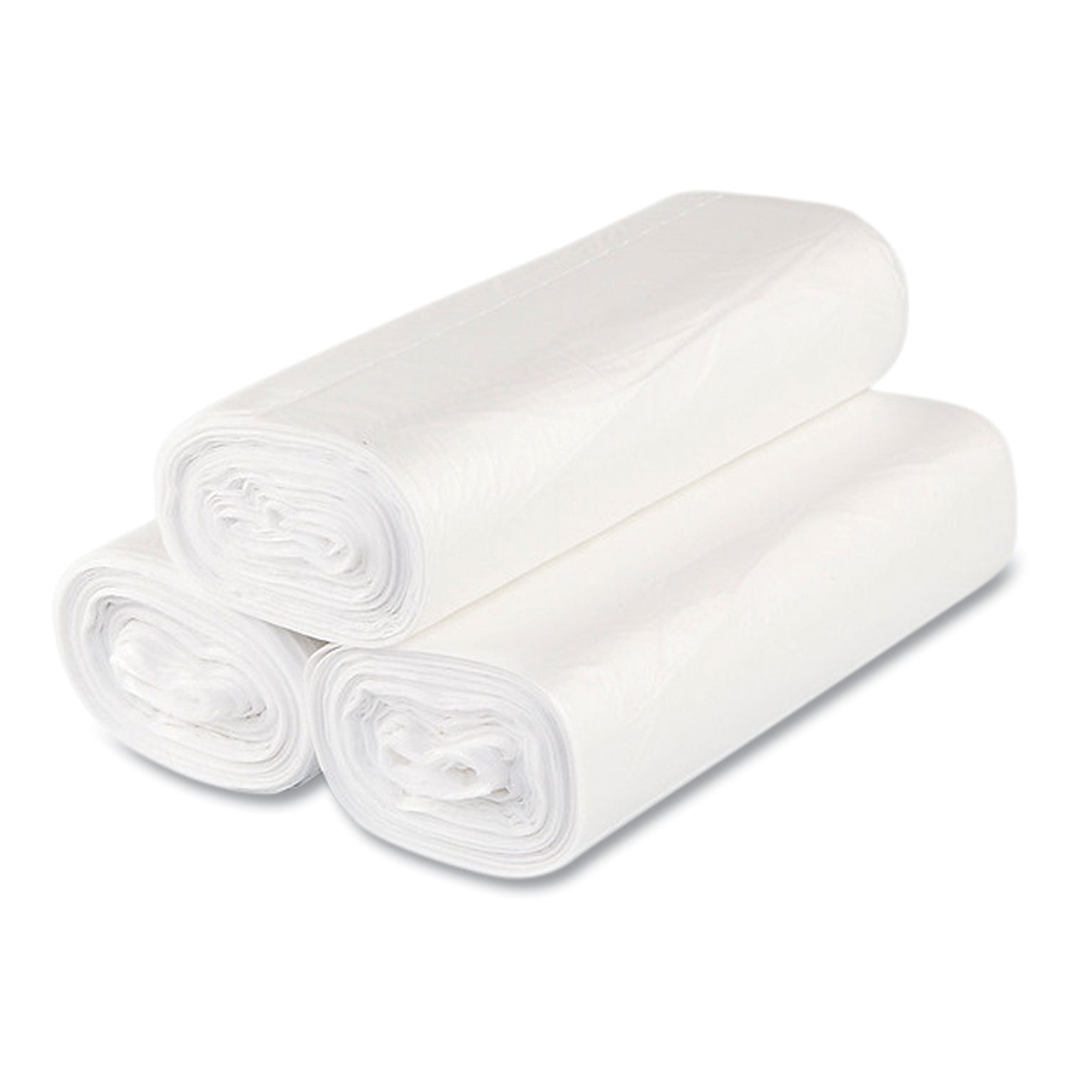 Inteplast Group High-Density Commercial Can Liners Value Pack, 33 gal, 14 microns, 33" x 39", Clear, 250/Carton