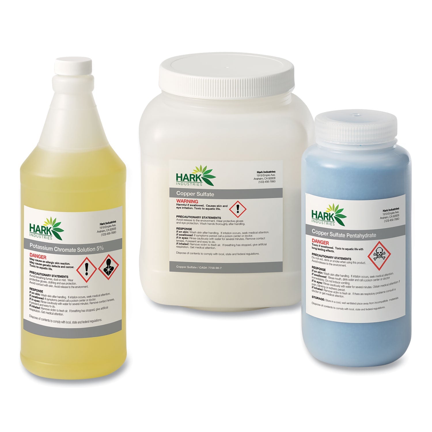Avery UltraDuty GHS Chemical Waterproof and UV Resistant Labels, 4 x 4, White, 4/Sheet, 50 Sheets/Pack