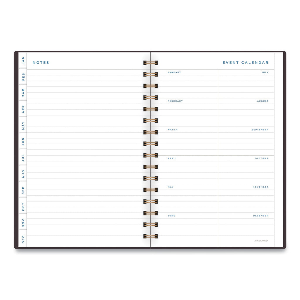 AT-A-GLANCE Signature Lite Weekly/Monthly Planner, 8.5 x 5.75, Maroon Cover, 12-Month (Jan to Dec): 2023