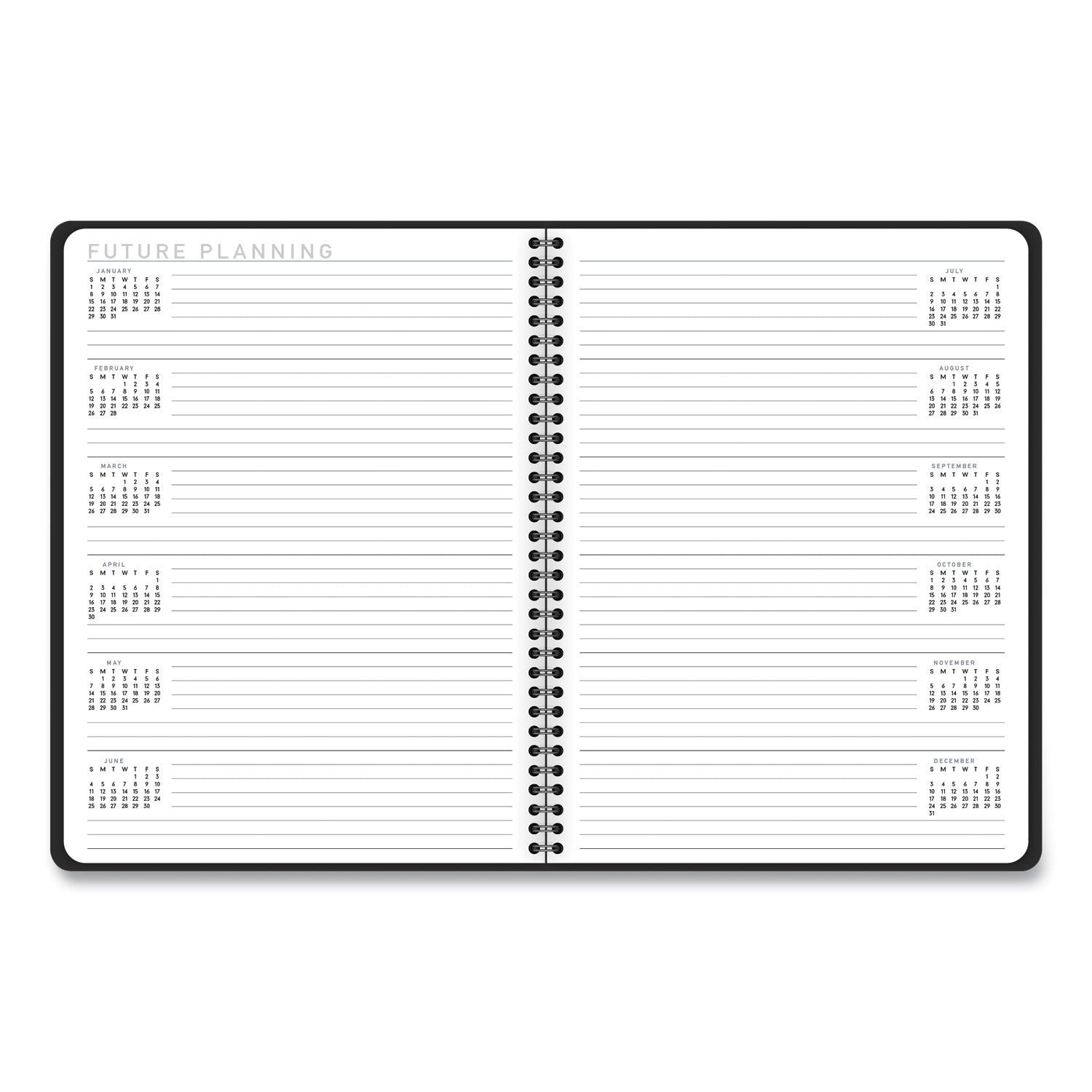 AT-A-GLANCE Contemporary Lite Weekly/Monthly Planner, 11 x 8.25, Black Cover, 12-Month (Jan to Dec): 2023