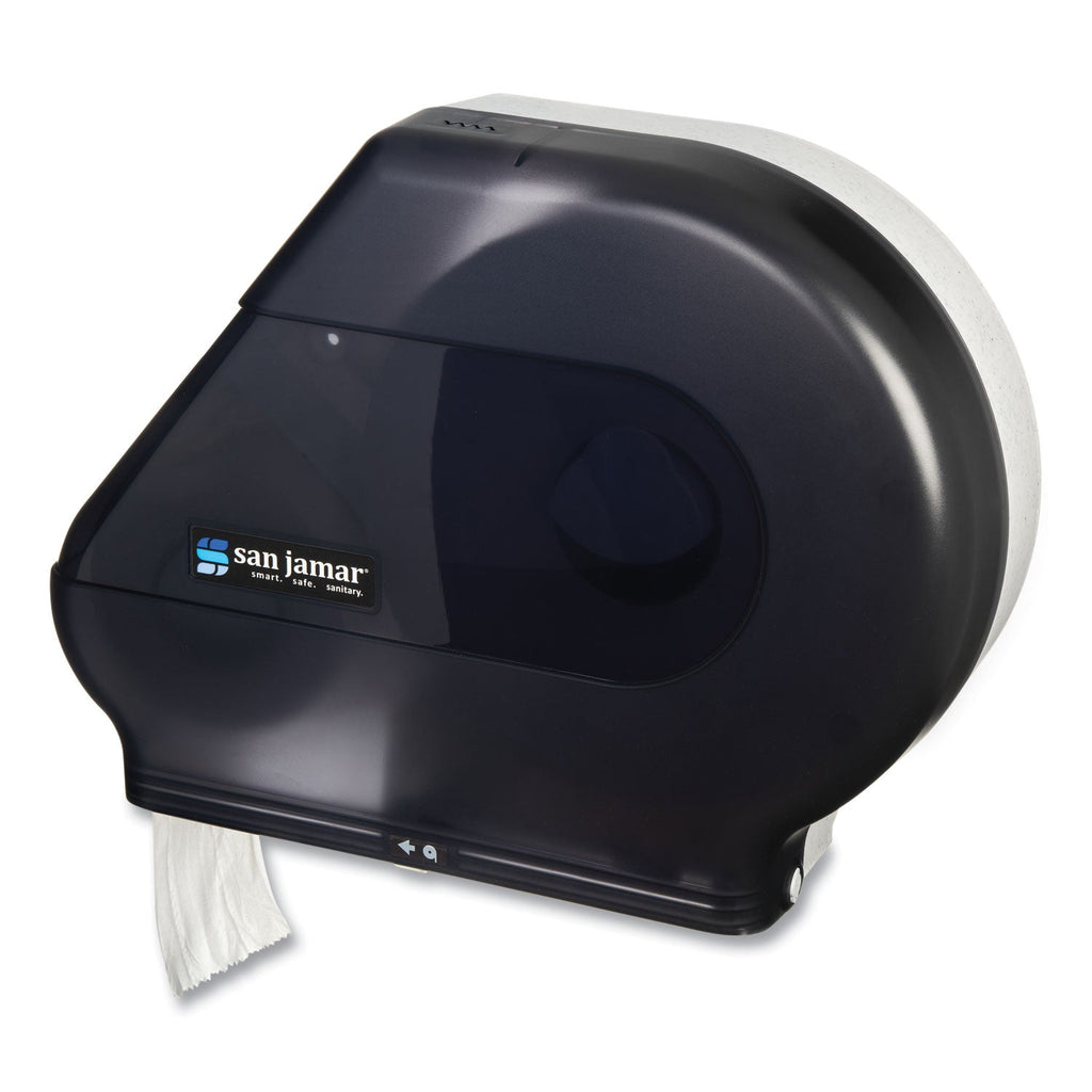 San Jamar Quantum 12"-13" JBT Dispenser, Classic, 22 x 5.88 x 16.5, Transparent Black Pearl