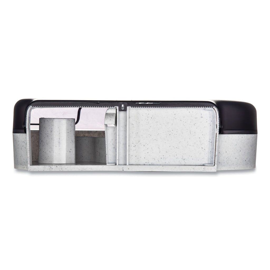 San Jamar Quantum 12"-13" JBT Dispenser, Classic, 22 x 5.88 x 16.5, Transparent Black Pearl