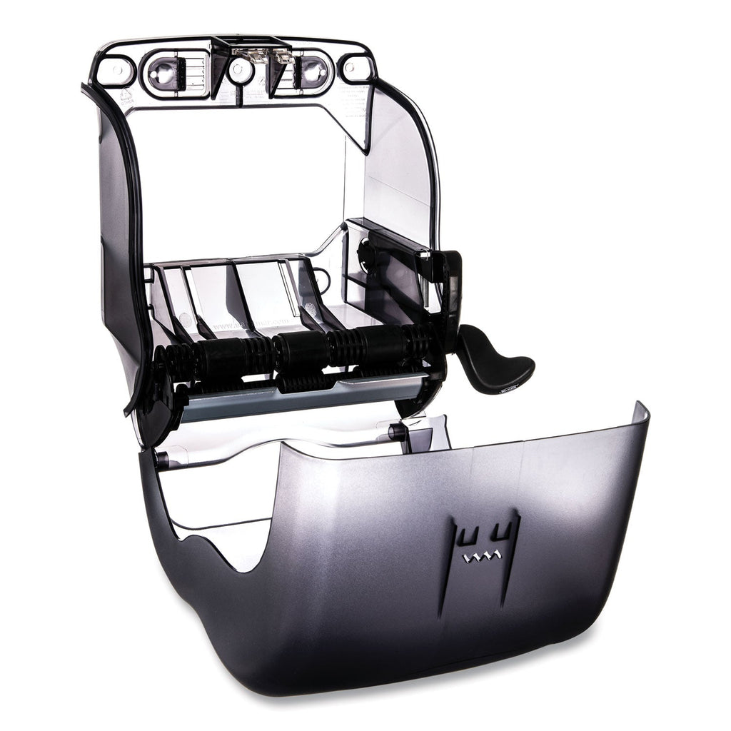 San Jamar Element Lever Roll Towel Dispenser, Oceans, 12.5 x 8.5 x 12.75, Black Pearl