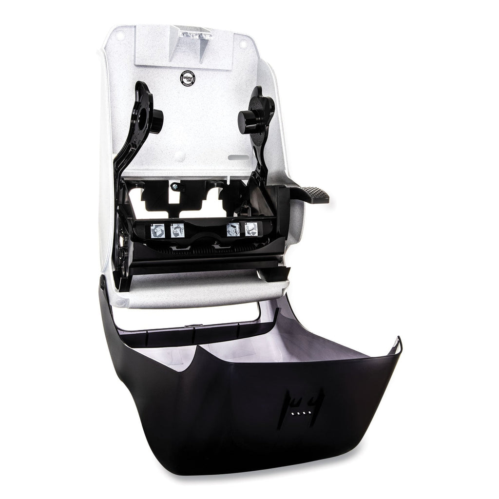 San Jamar Lever Roll Towel Dispenser, Classic, 12.94 x 9.25 x 16.5, Transparent Black Pearl