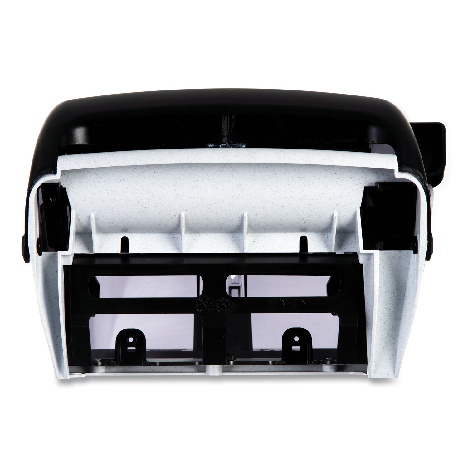 San Jamar Lever Roll Towel Dispenser, Classic, 12.94 x 9.25 x 16.5, Transparent Black Pearl