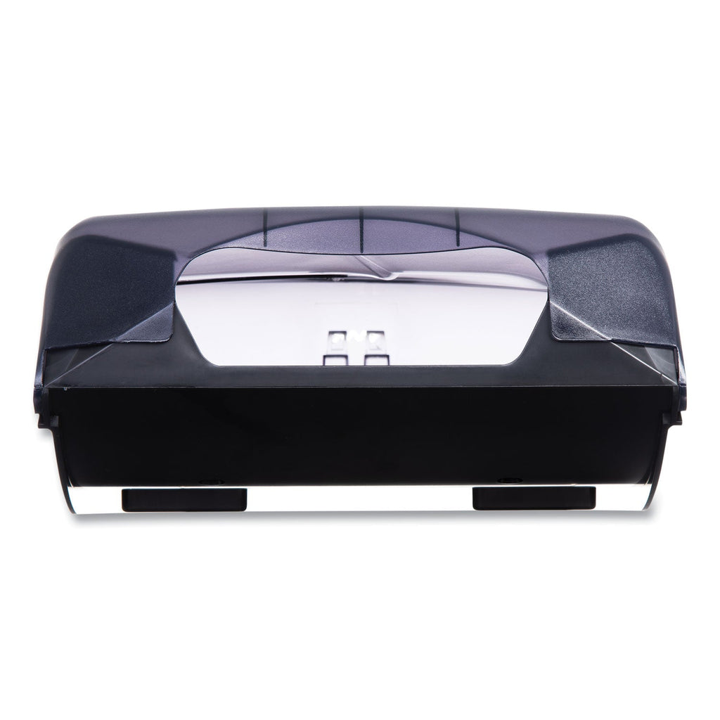 San Jamar Ultrafold Multifold/C-Fold Towel Dispenser, Oceans, 11.75 x 6.25 x 18, Transparent Black Pearl