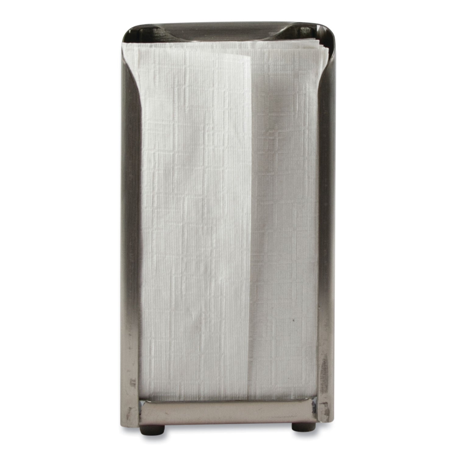 San Jamar Tabletop Napkin Dispenser, Tall Fold, 3.75 x 4 x 7.5, Capacity: 150, Chrome