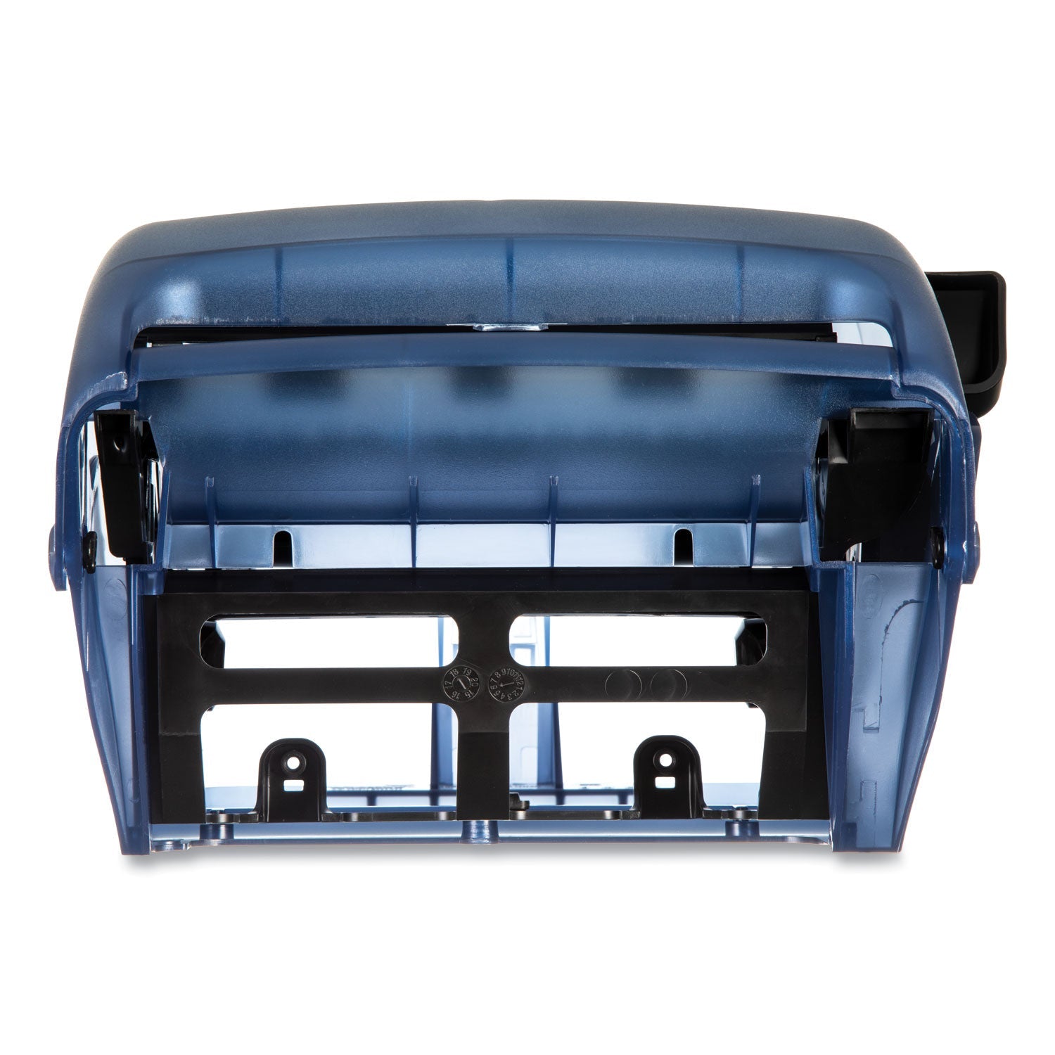 San Jamar Lever Roll Towel Dispenser, Oceans, 12.94 x 9.25 x 16.5, Arctic Blue