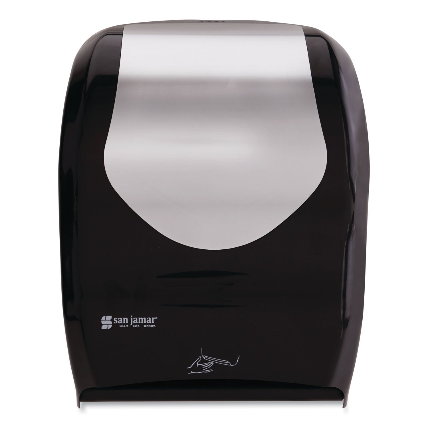San Jamar Smart System with iQ Sensor Towel Dispenser, 16.5 x 9.75 x 12, Black/Silver