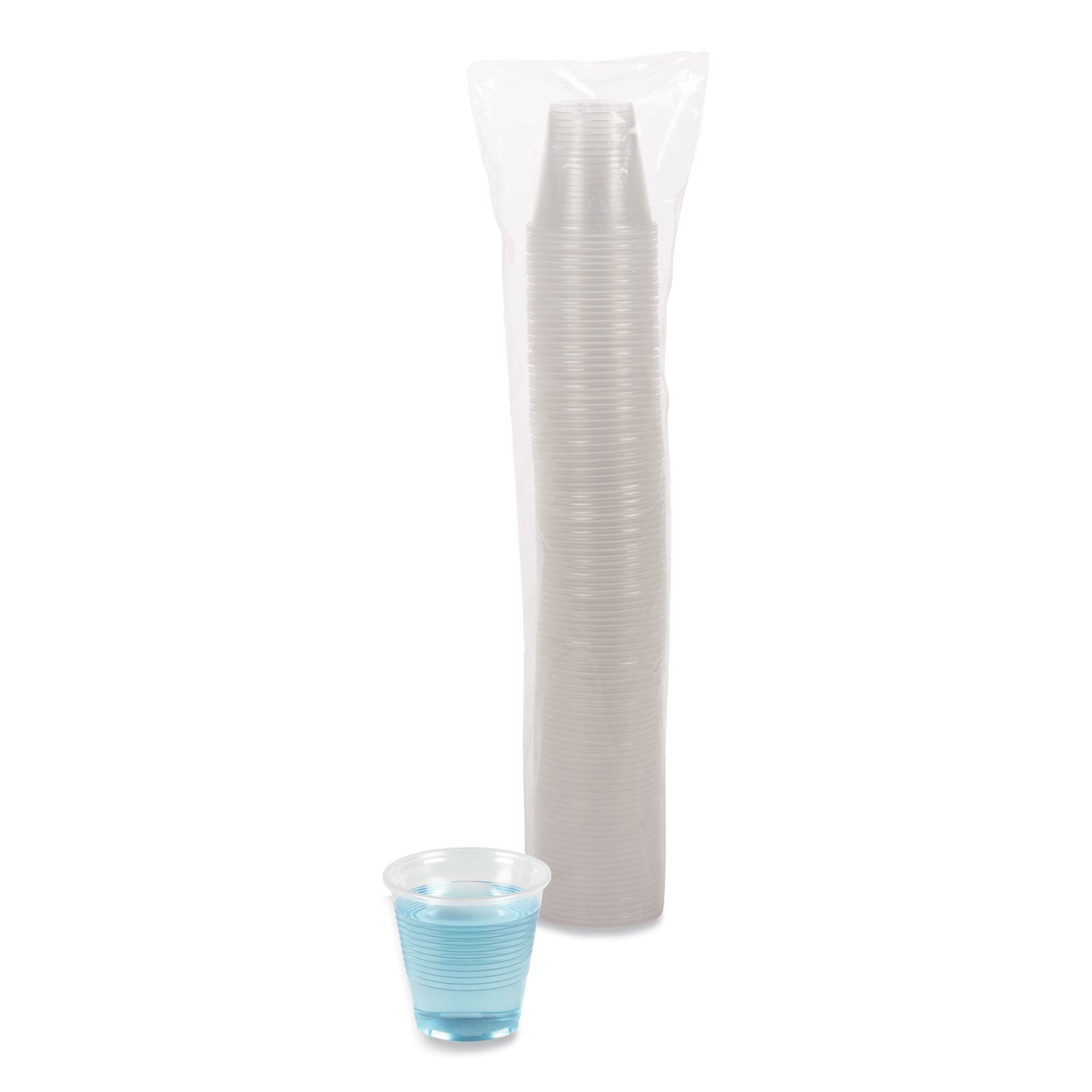 Boardwalk Translucent Plastic Cold Cups, 5 oz, Polypropylene, 100 Cups/Sleeve, 25 Sleeves/Carton