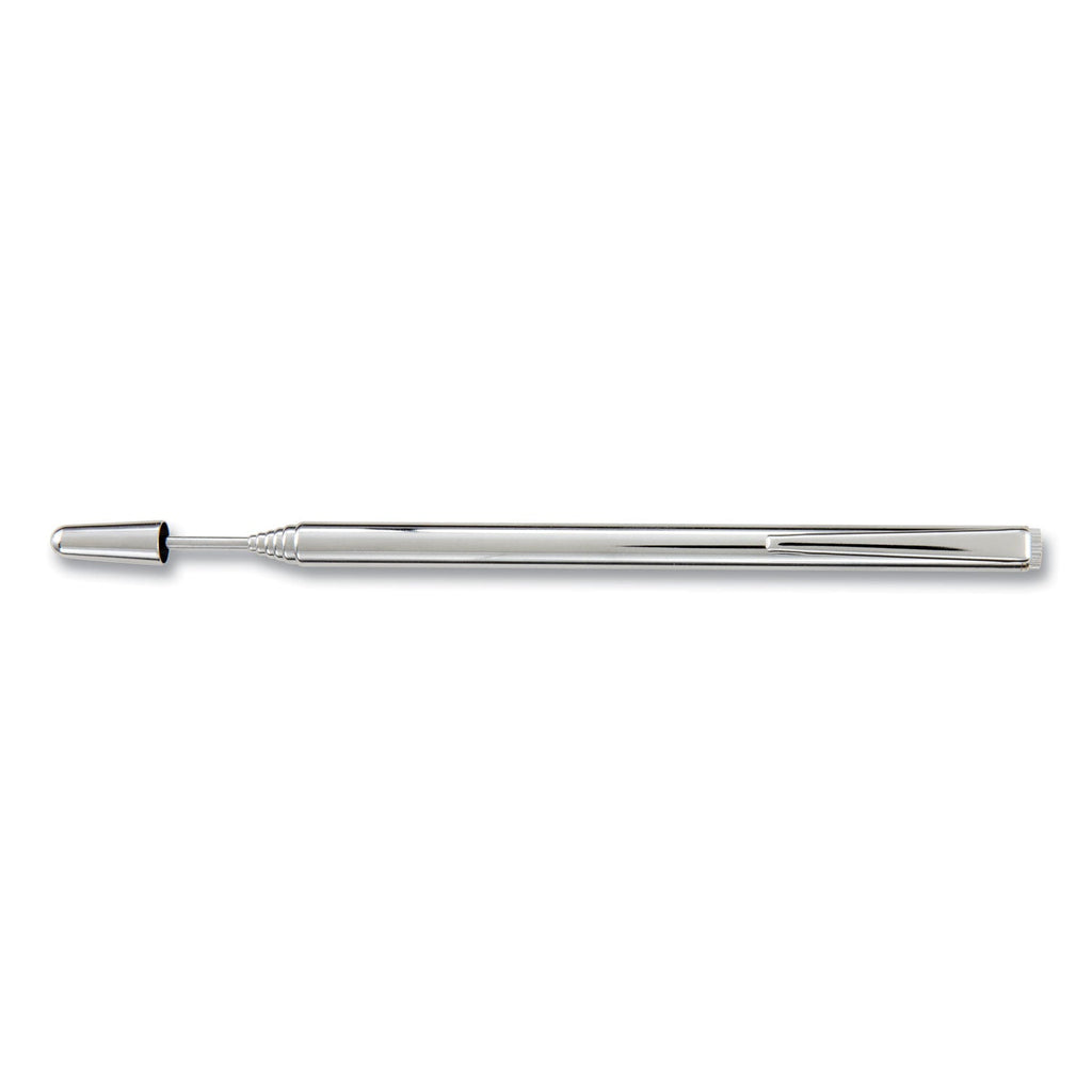 Apollo Slimline Pen-Size Pocket Pointer with Clip, Extends to 24.5", Silver