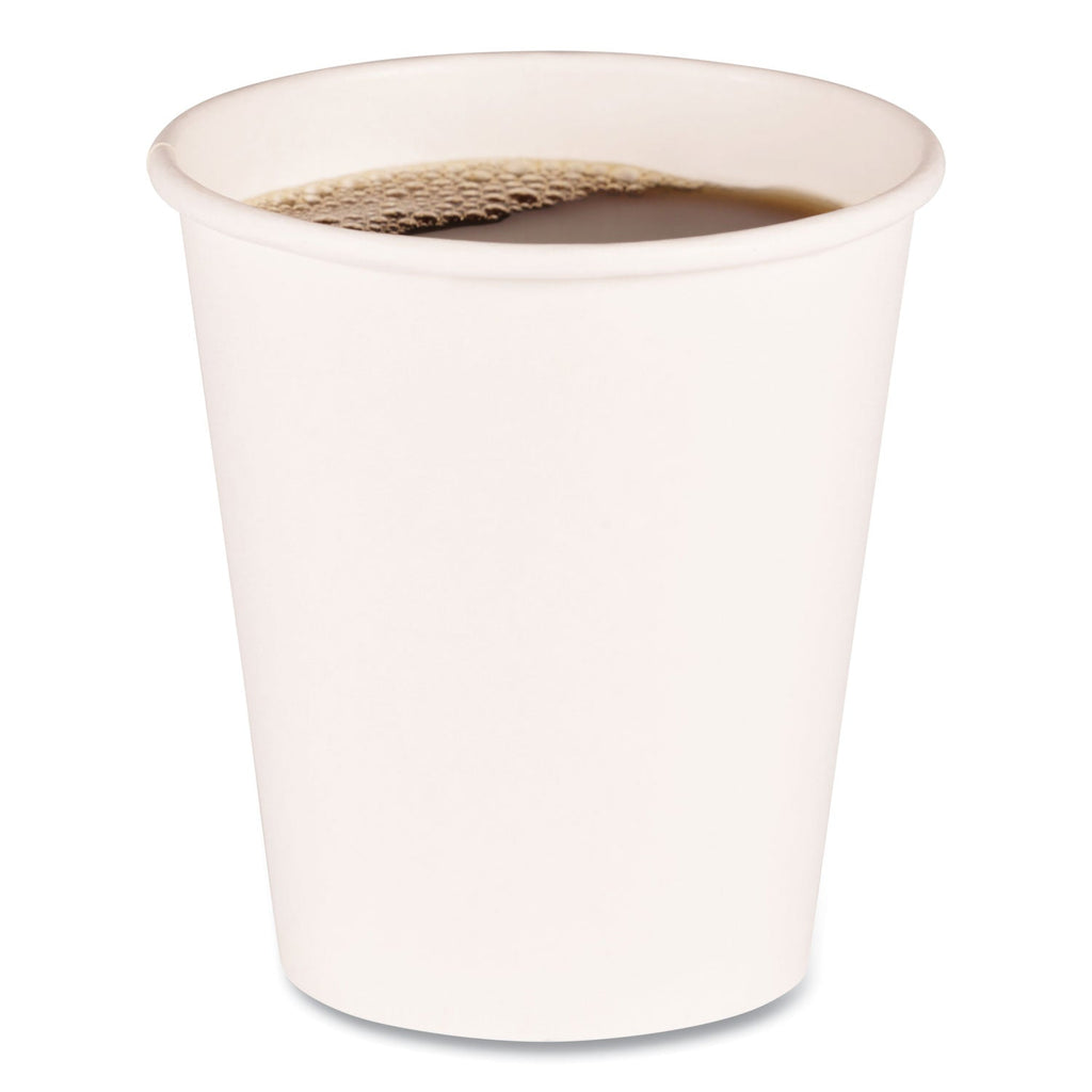 Boardwalk Paper Hot Cups, 10 oz, White, 20 Cups/Sleeve, 50 Sleeves/Carton