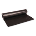 Boardwalk Low Density Repro Can Liners, 45 gal, 1 mil, 40" x 48", Black, 10 Bags/Roll, 10 Rolls/Carton
