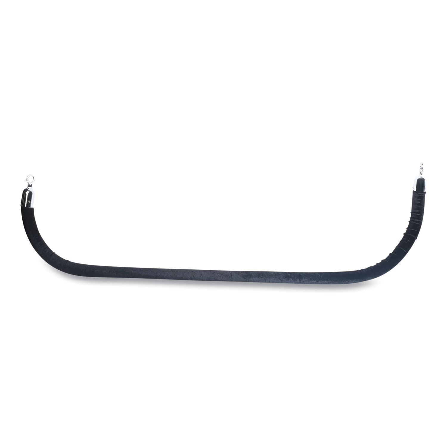 Tatco Crowd Control Rope, Velour, 6 ft, Black