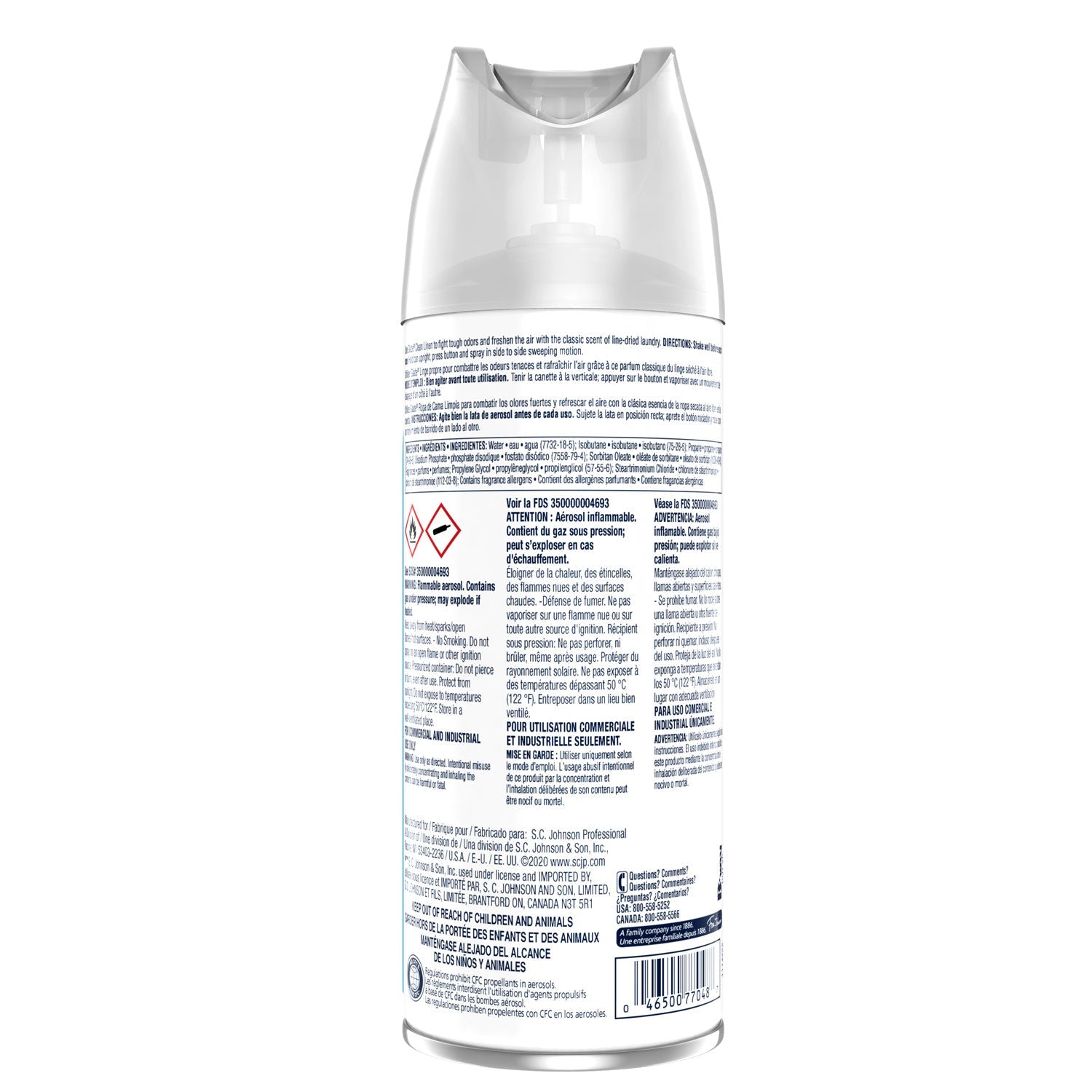 Glade Air Freshener, Clean Linen, 13.8 oz, 12/Carton