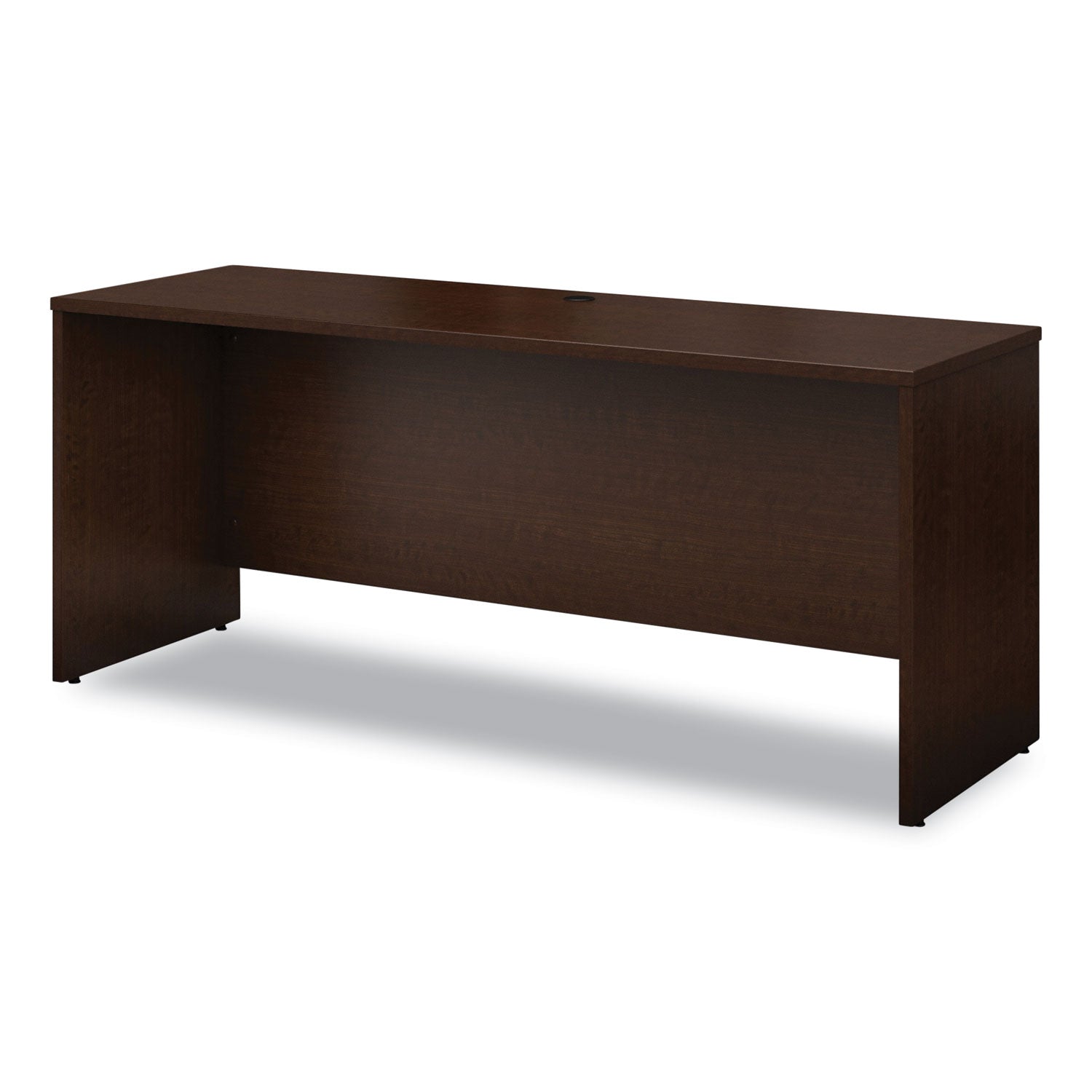Bush Series C Collection Desk Shell, 66" x 29.38" x 29.88", Hansen Cherry/Graphite Gray