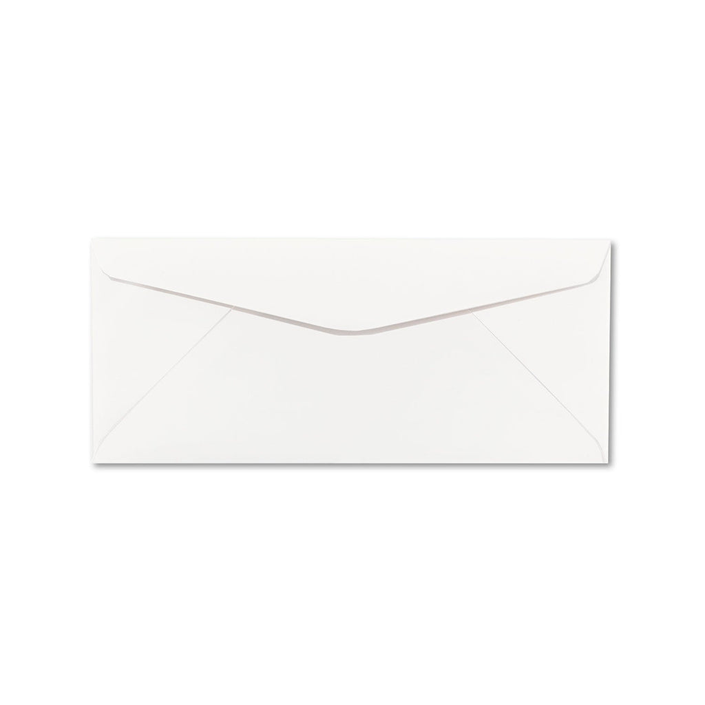 Neenah Paper CLASSIC CREST #10 Envelope, Commercial Flap, Gummed Closure, 4.13 x 9.5, Avon Brilliant White, 500/Box