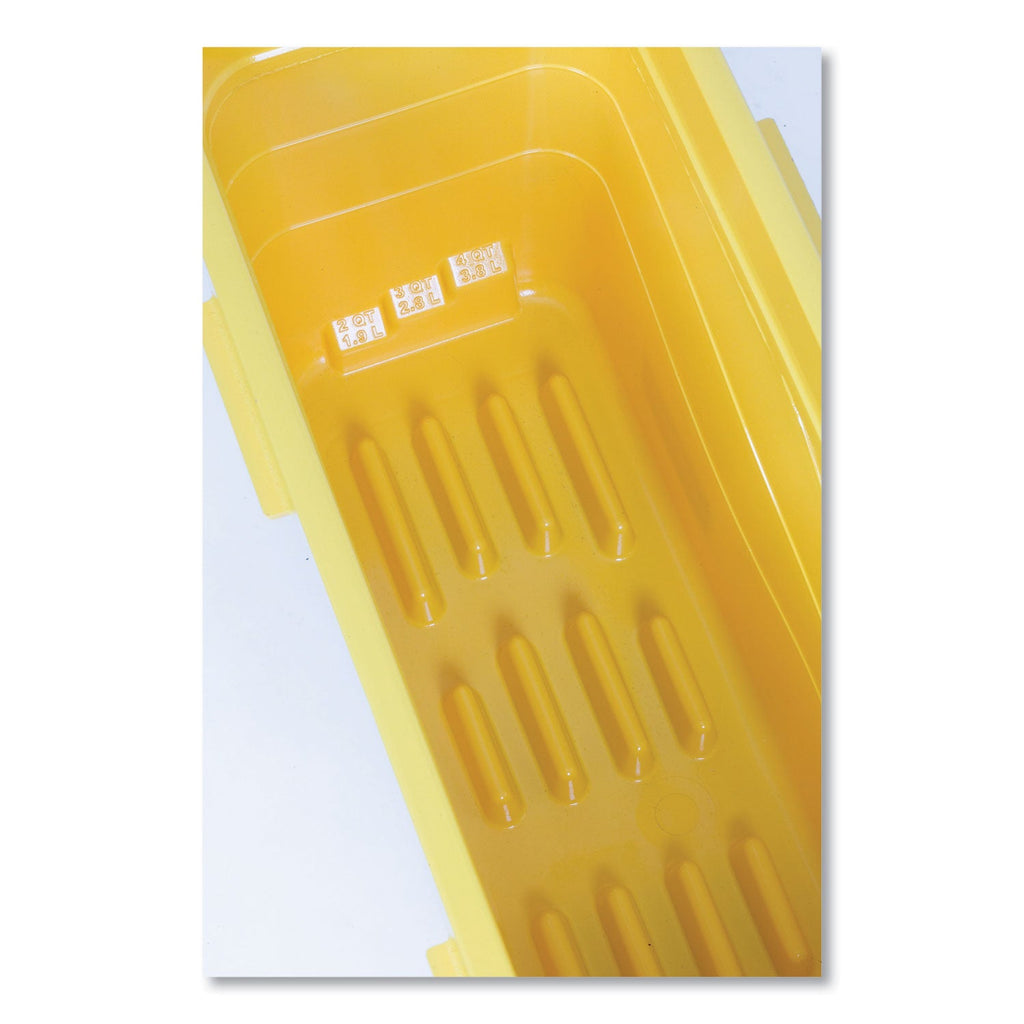Rubbermaid HYGEN Charging Bucket, 6.8 gal, Yellow