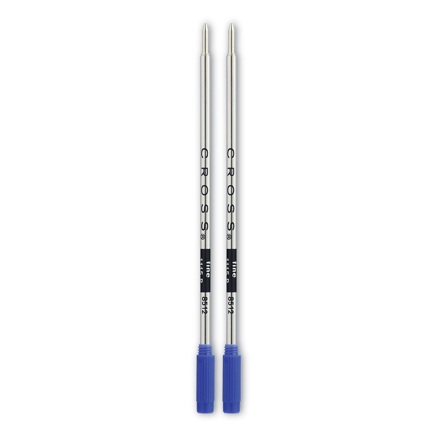 Cross Refills for Cross Ballpoint Pens, Fine Conical Tip, Blue Ink, 2/Pack