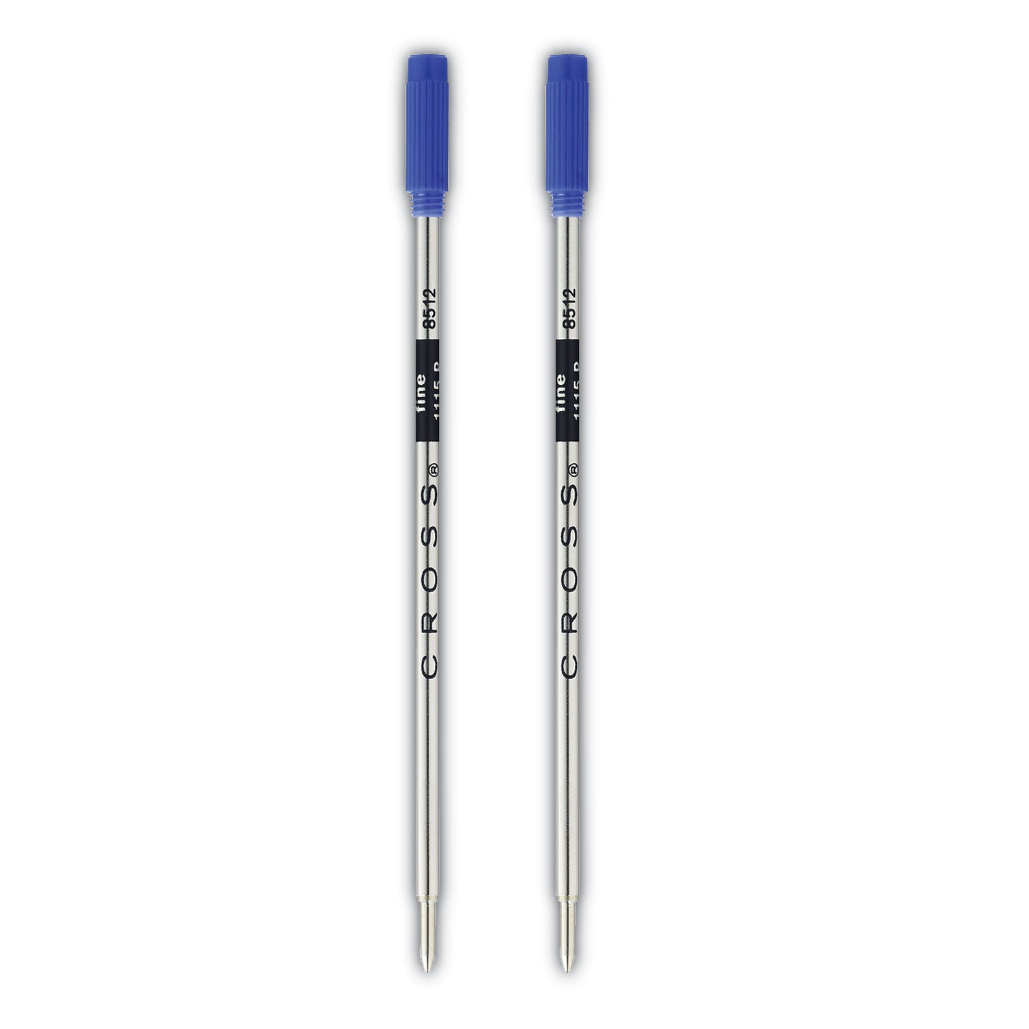 Cross Refills for Cross Ballpoint Pens, Fine Conical Tip, Blue Ink, 2/Pack