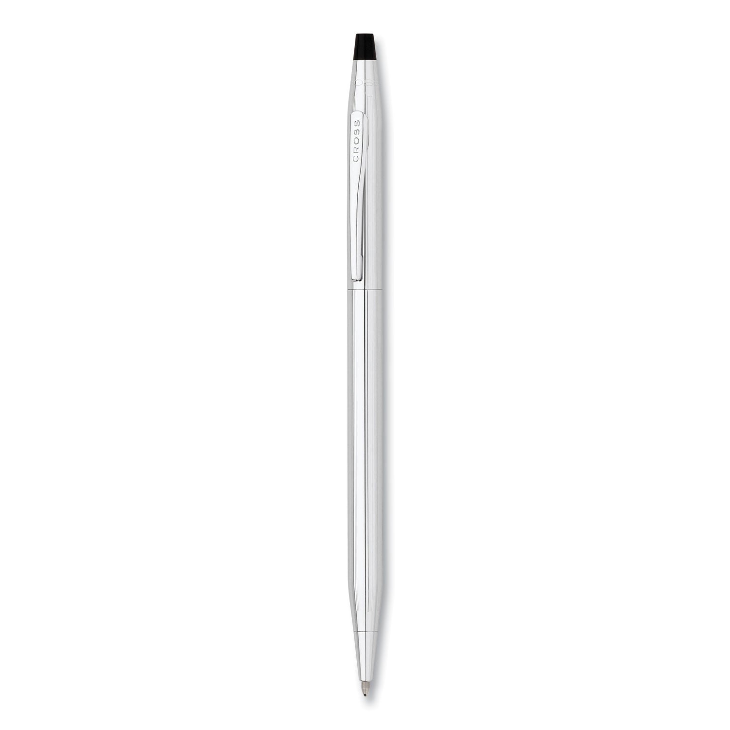 Cross Classic Century Twist-Action Ballpoint Pen, Retractable, Medium 1 mm, Black Ink, Chrome Barrel