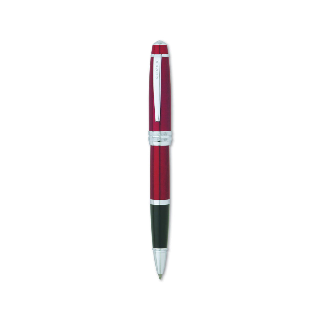 Cross Bailey Roller Ball Pen, Stick, Medium 0.5 mm, Black Ink, Red Barrel