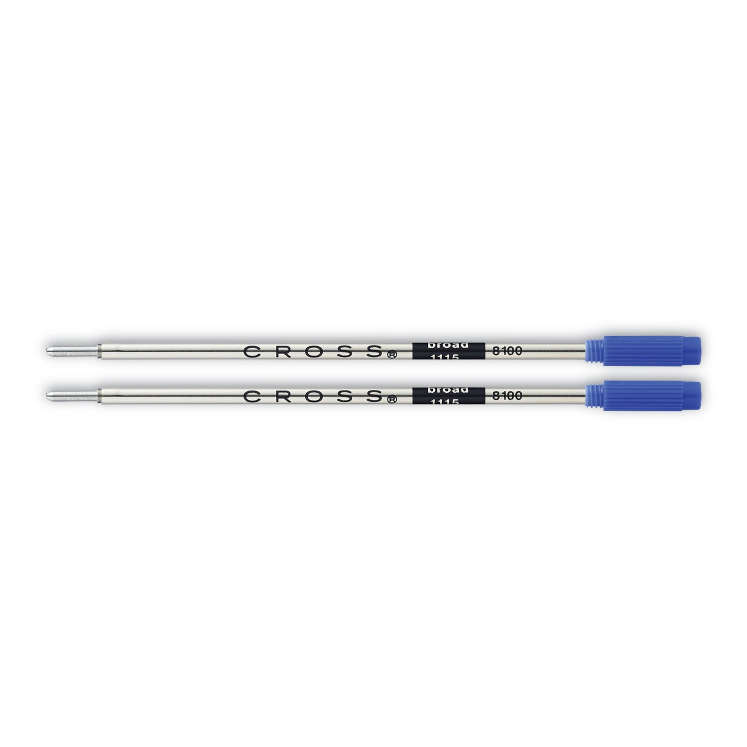 Cross Refills for Cross Ballpoint Pens, Bold Conical Tip, Blue Ink, 2/Pack